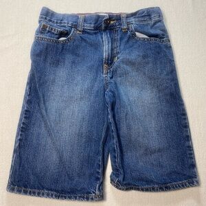 Old Navy Dark Blue Denim Shorts with Contrast Stitching